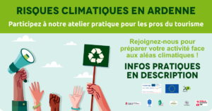 Affiche atelier Risques climatiques en Ardenne.